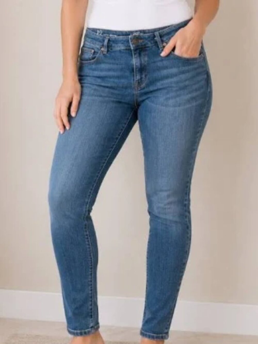 LOFT Curvy Mid-Rise Skinny Jeans size 29/8